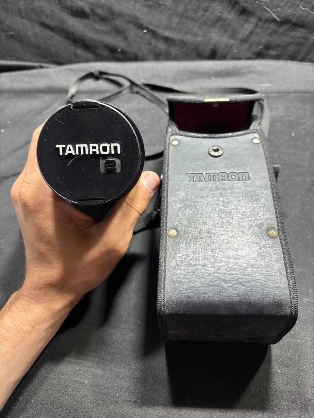 Tamron Adaptall 2 80-210mm f/3.8-4 CF Tele Macro BBAR MC Lens Nikon Case